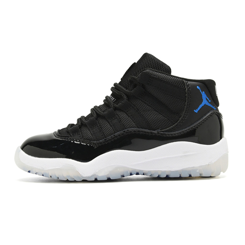 Youth Black/White Running Weapon Air Jordan 11 Shoes 033